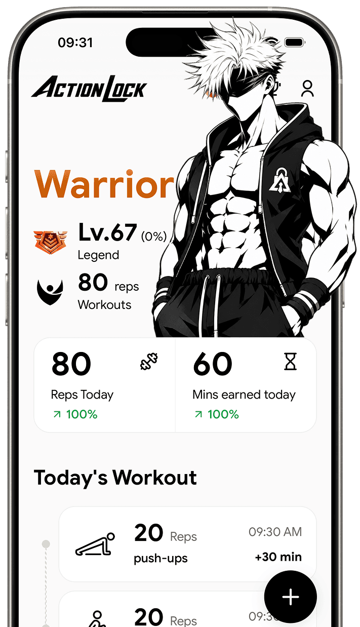 ActionLock character progression dashboard